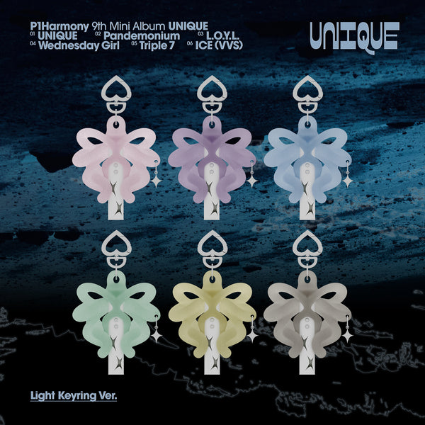 P1Harmony] UNIQUE (Light Keyring Ver.) – TeeHeeKorea