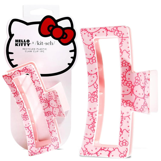 Hello Kitty x Kitsch Recycled Jumbo Open ClawClip-Pink Kitty