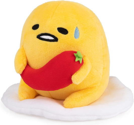 GUND Sanrio Gudetama The Lazy Egg Stuffed Animal, Spicy Gudetama Plush Toy