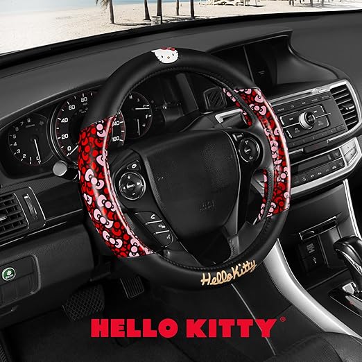 Carbella Hello Kitty Steering Wheel Cover - Bows