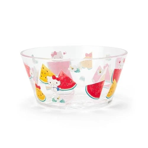 Sanrio Colorful Clear Bowl - Hello Kitty