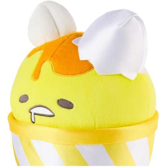 GUND Sanrio Gudetama The Lazy Egg Stuffed Animal, Ice Cream Cup Plush Toy