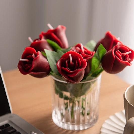 Single Rose Candle Stem