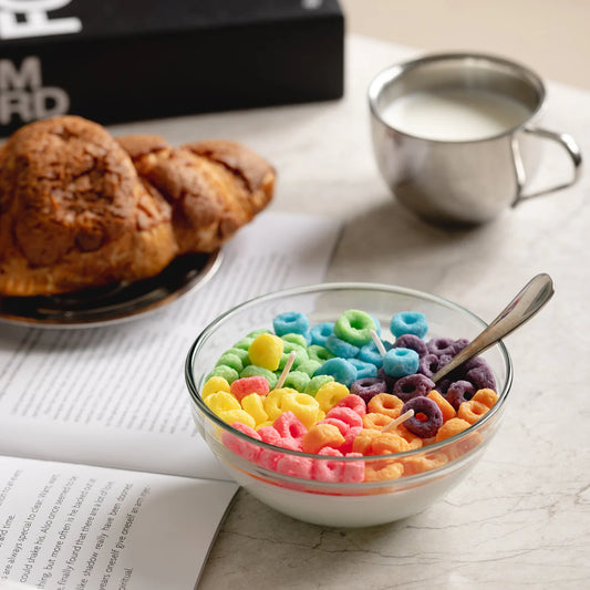 Fruit Loops Cereal Candle