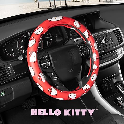 Carbella Hello Kitty Steering Wheel Cover - Red