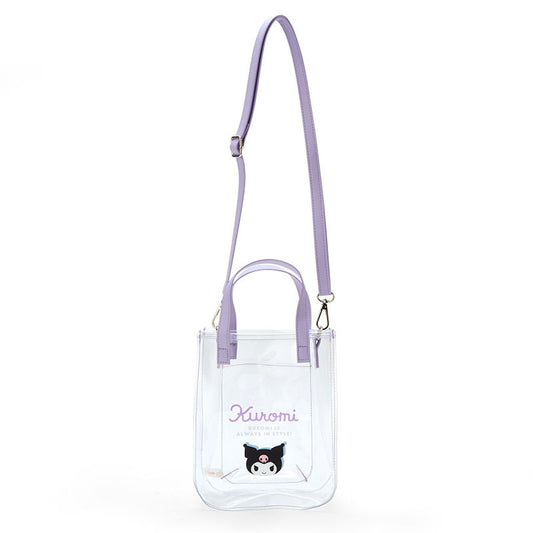 Clear Handbag with Shoulder Strap Kuromi Sanrio