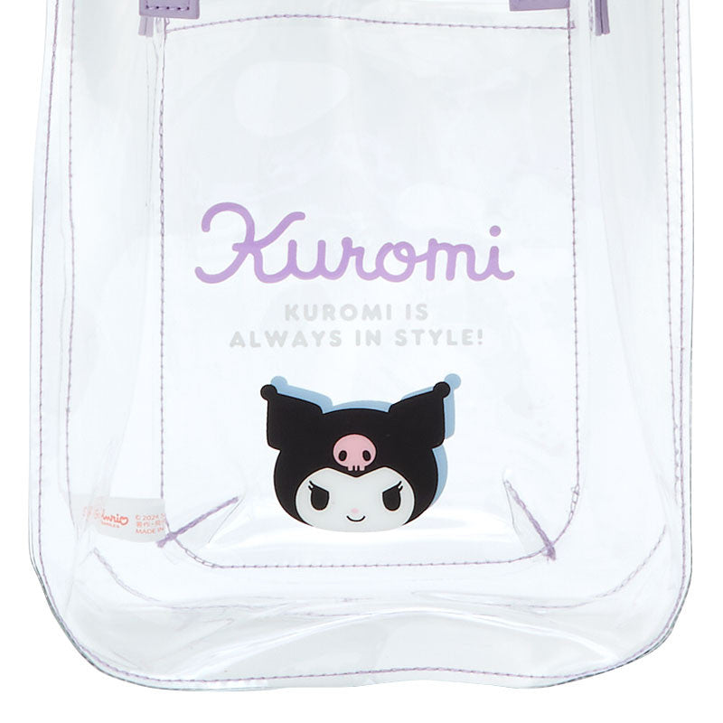 Clear Handbag with Shoulder Strap Kuromi Sanrio