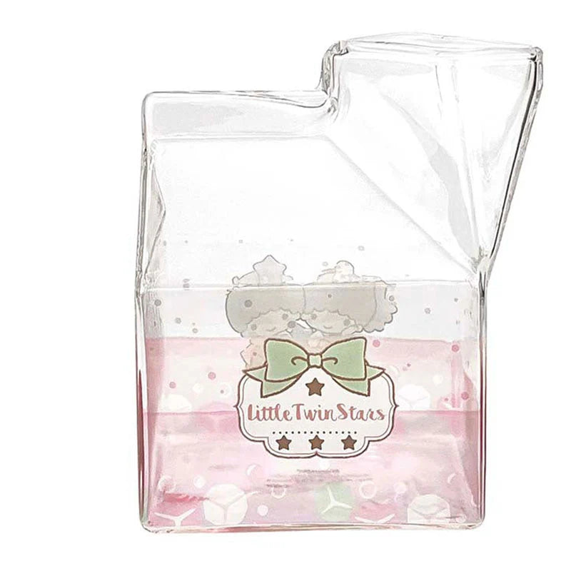 Sanrio Milk Carton Shaped Cup - Little Twin Stars