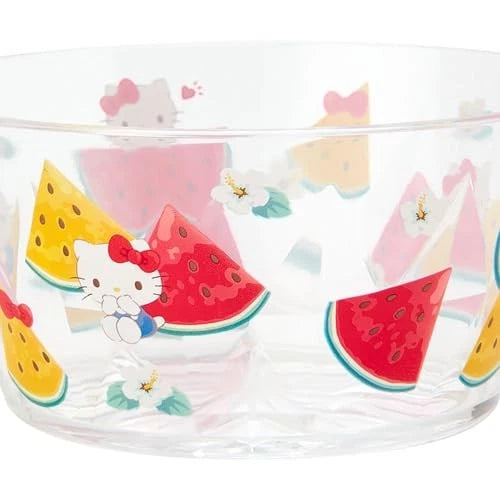 Sanrio Colorful Clear Bowl - Hello Kitty