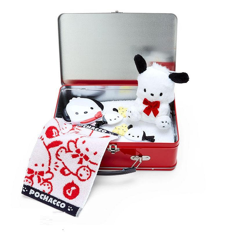 Sanrio Trunk Can Case Pochacco (35th Anniversary Red Ribbon)