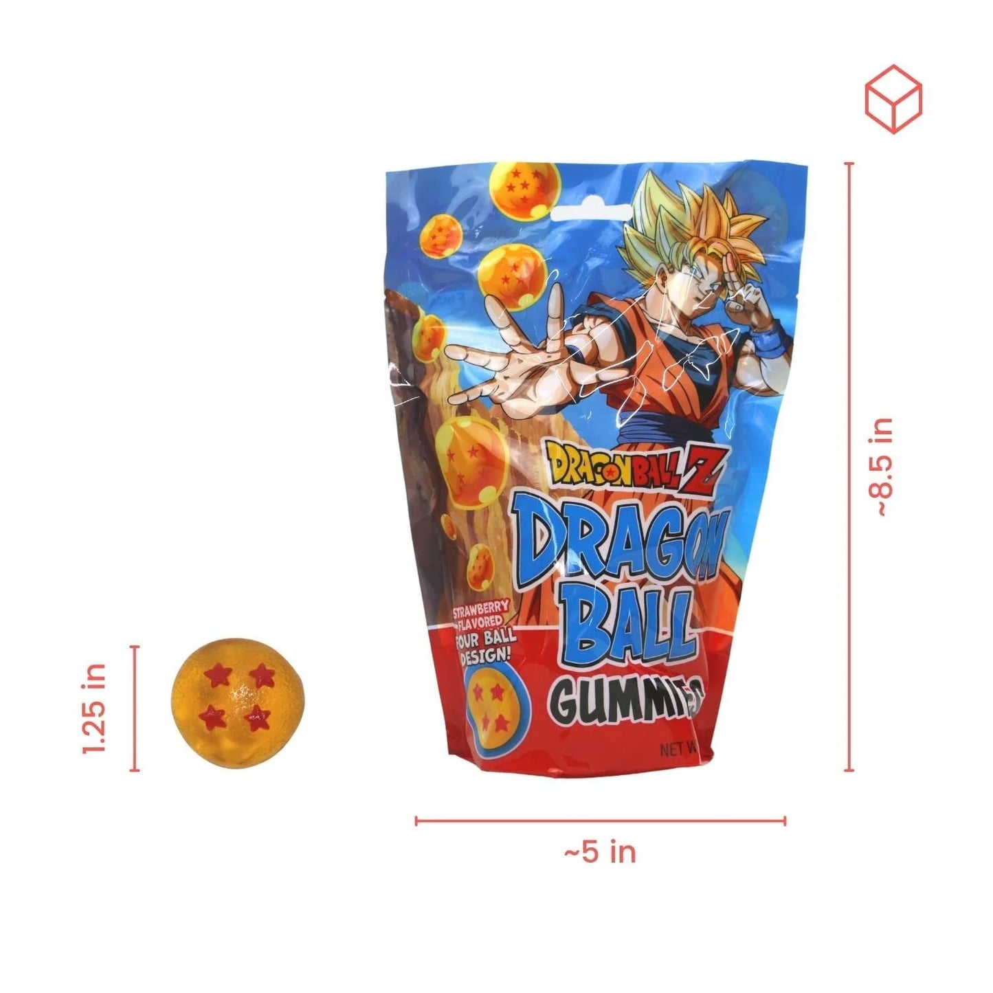 Dragon Ball Z Dragon Ball Gummies Candy in Pouch