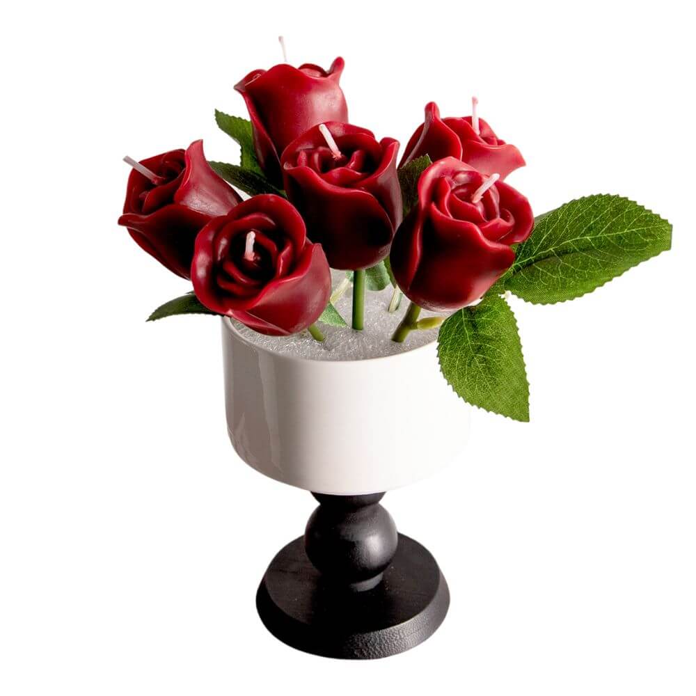 Single Rose Candle Stem