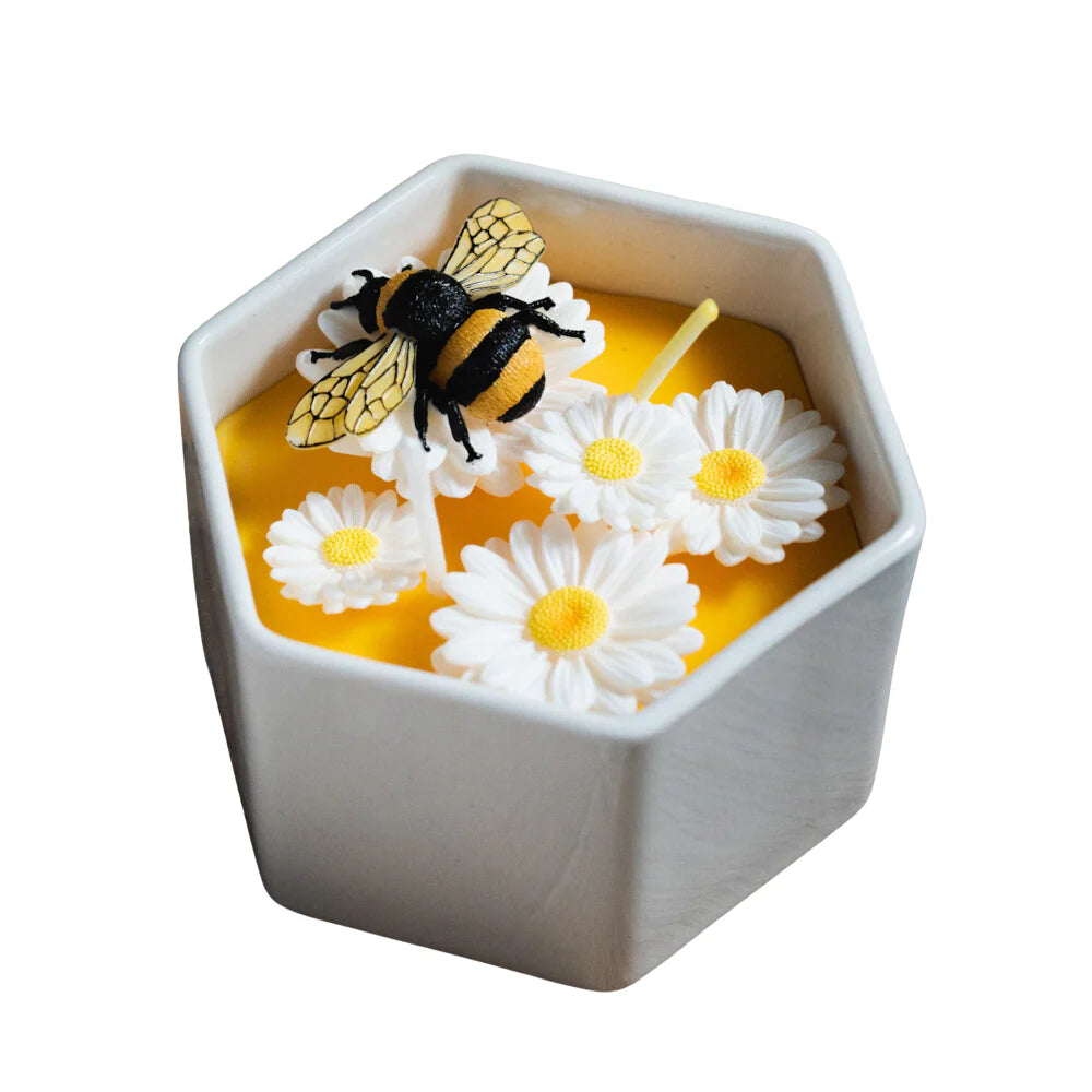 Daisy Beehive Candle