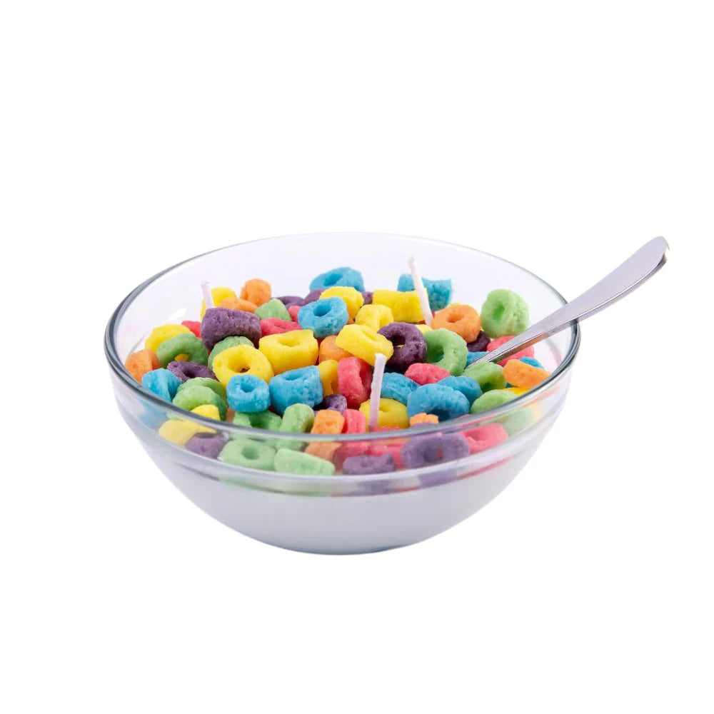 Fruit Loops Cereal Candle
