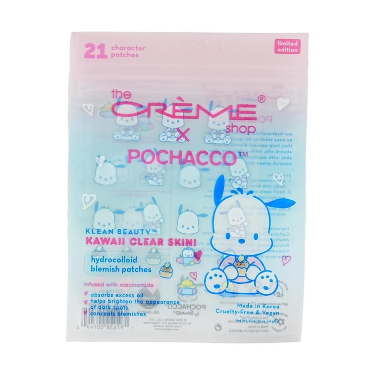 [The Crème Shop] Pochacco Kawaii Clear Skin! Hydrocolloid Blemish Patches
