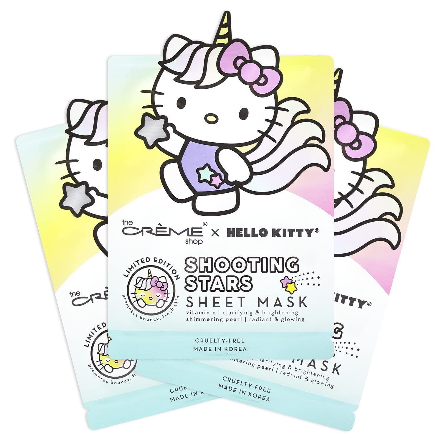 [The Crème Shop] Hello Kitty | Unicorn Shooting Stars Sheet Mask (3 sheets)