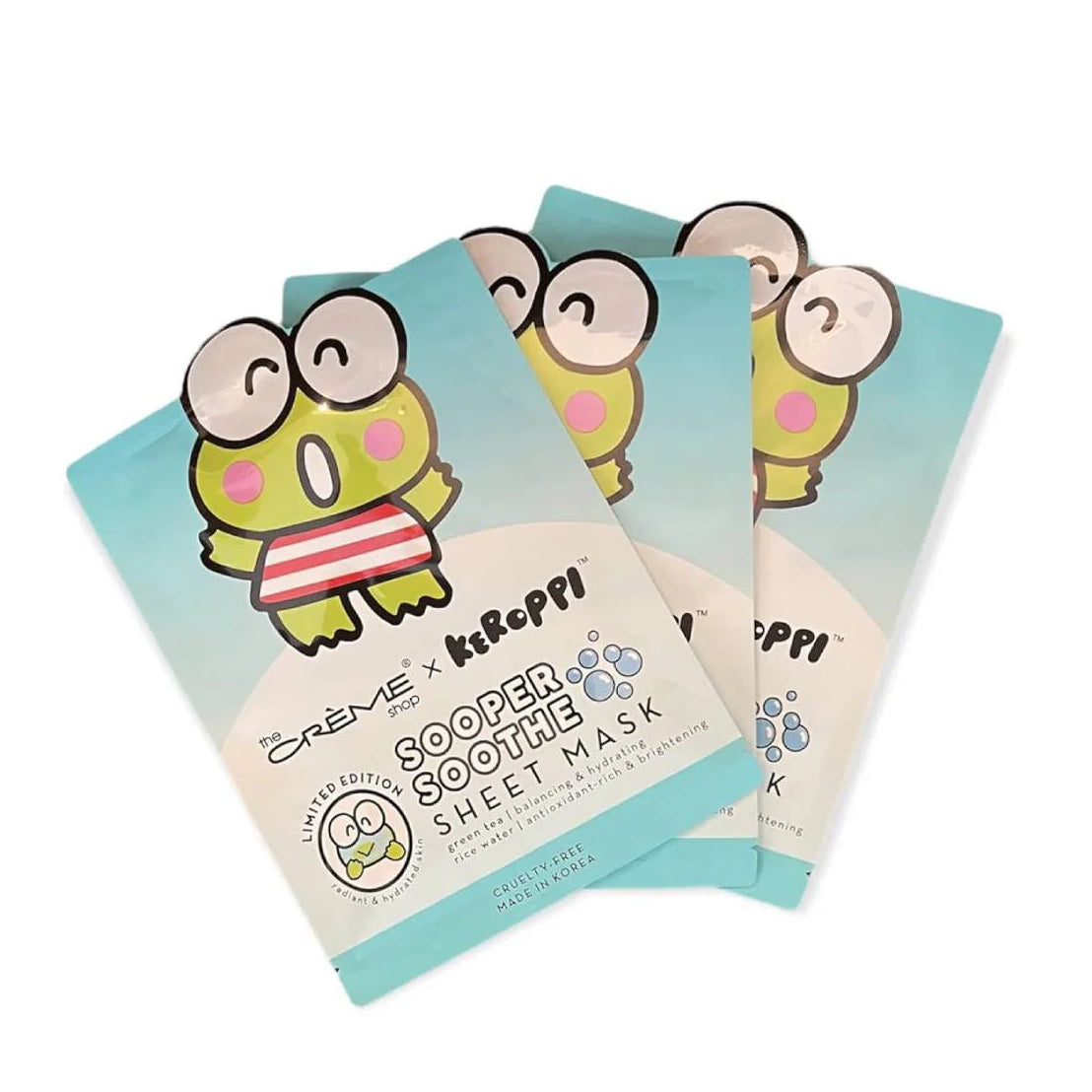 [The Crème Shop] Keroppi | Sooper Soothe Sheet Mask (3 Pack)
