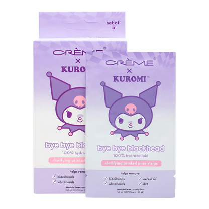 [The Crème Shop] Kuromi Bye Bye Printed Nose Pore Strips (Pack of 5)
