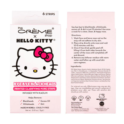 [The Crème Shop] Hello Kitty Bye Bye Blackheads Nose Pore Strips (Set of 6)