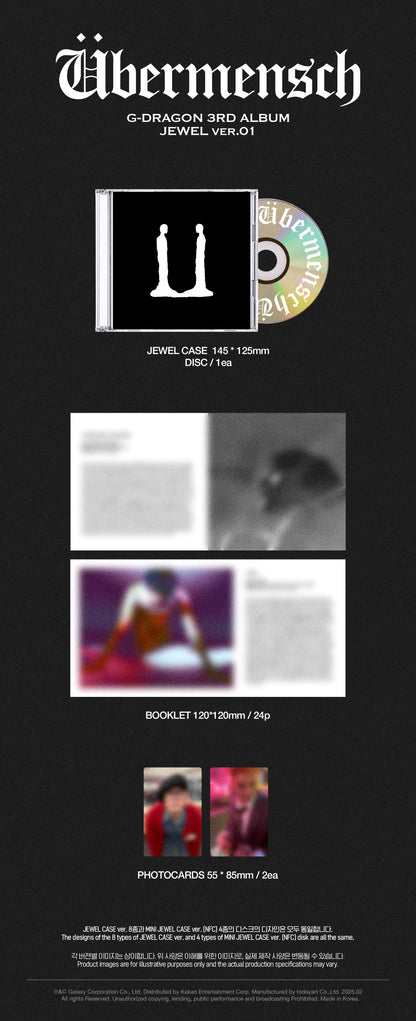 [G-DRAGON] Übermensch (JEWEL ver.)