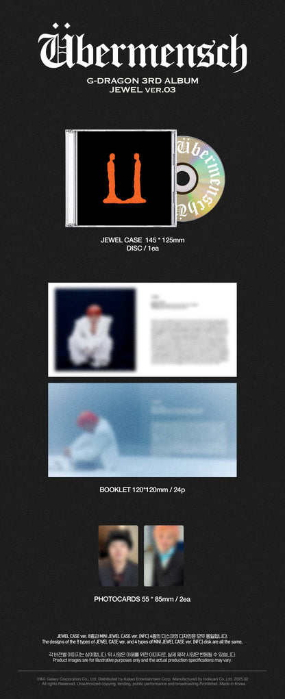 [G-DRAGON] Übermensch (JEWEL ver.)