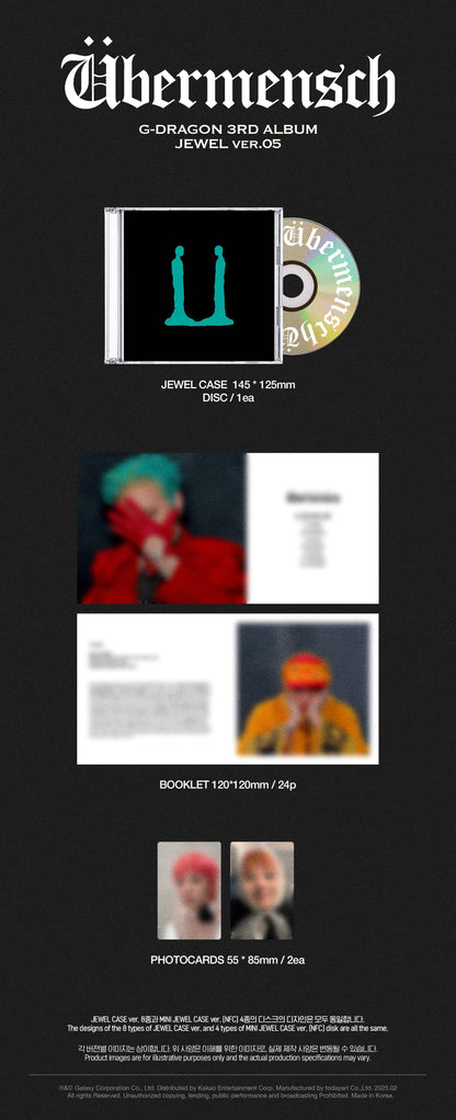 [G-DRAGON] Übermensch (JEWEL ver.)