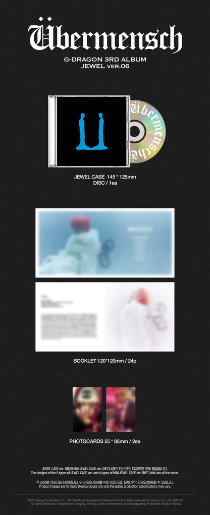 [G-DRAGON] Übermensch (JEWEL ver.)
