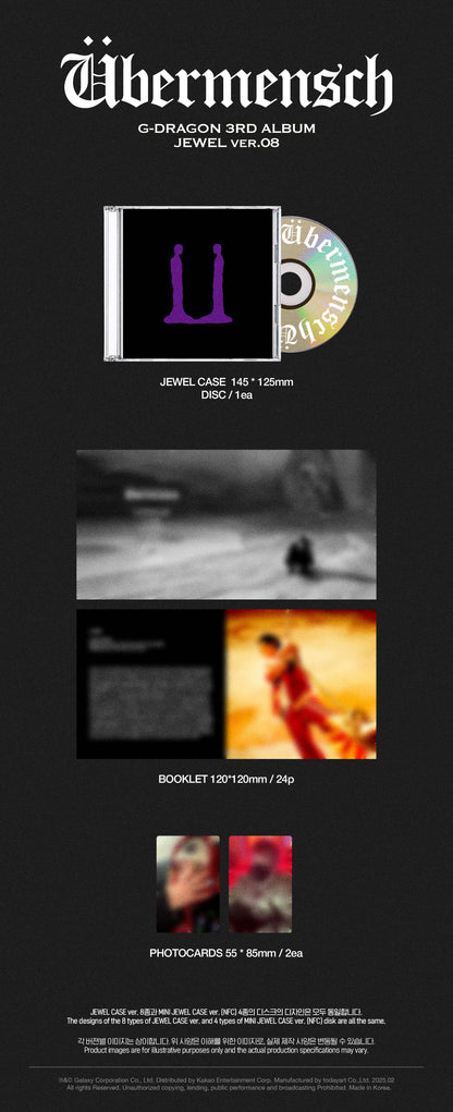 [G-DRAGON] Übermensch (JEWEL ver.)