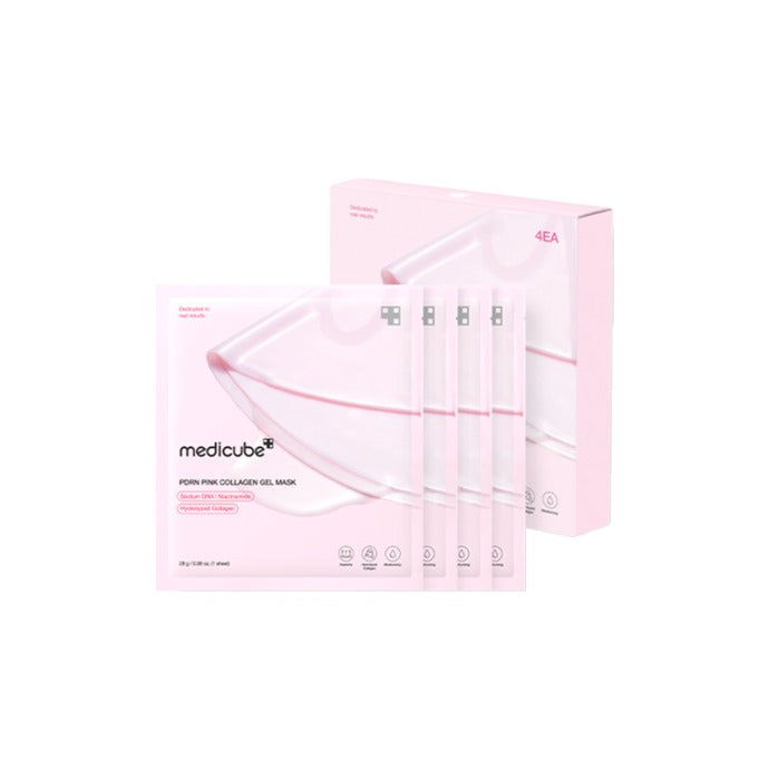 [MEDICUBE] PDRN Pink Collagen Gel Mask 28g * 4ea