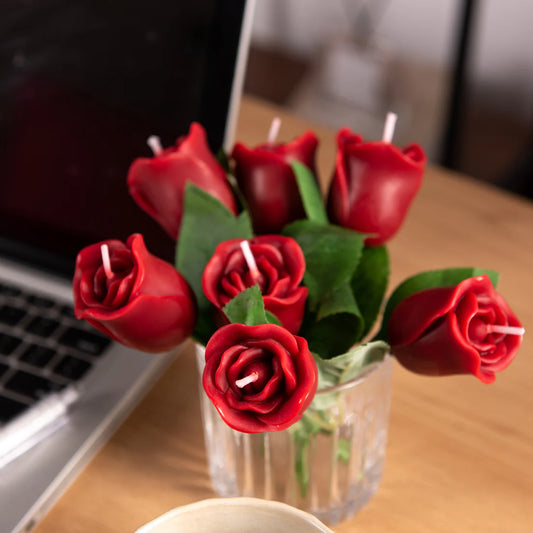 Single Rose Candle Stem