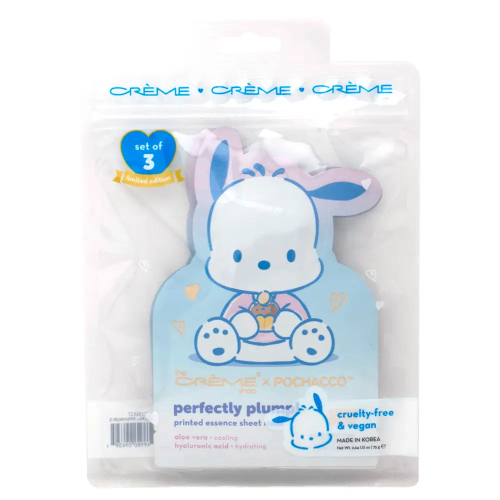 [The Crème Shop] Pochacco | Perfectly Plump Sheet Mask (3 Pack)