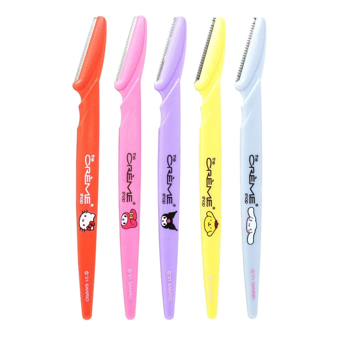 [The Crème Shop] Hello Kitty Friends | Over Fuzz! Perfect Arch Shaping Dermaplane Razors (Set of 5)