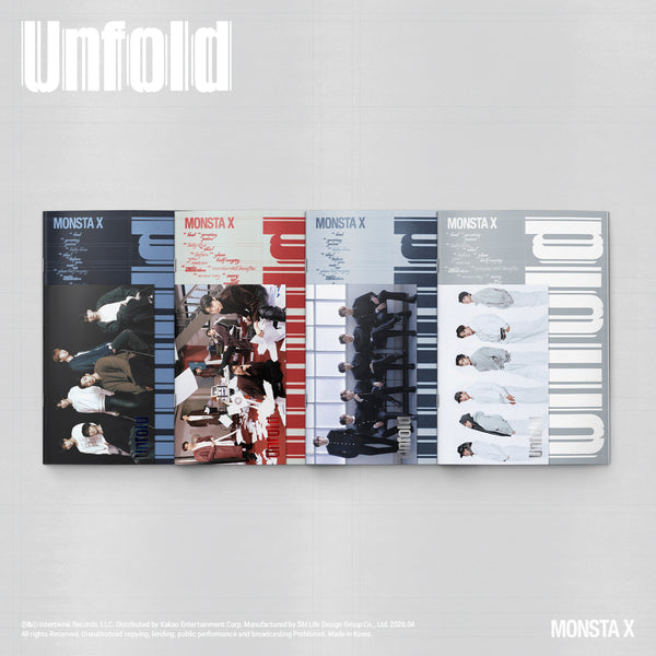 [MONSTA X] Unfold (Heartbreak Ver. / Thirst Ver. / Heal Ver. / Alive Ver.)