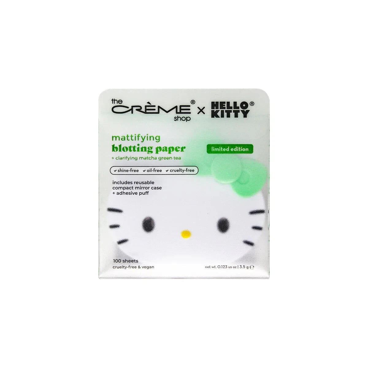 [The Crème Shop] Hello Kitty Matcha Blotting Paper