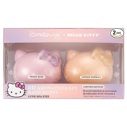 [The Crème Shop] Hello Kitty Hello Fizzy! Bath Bomb Duo