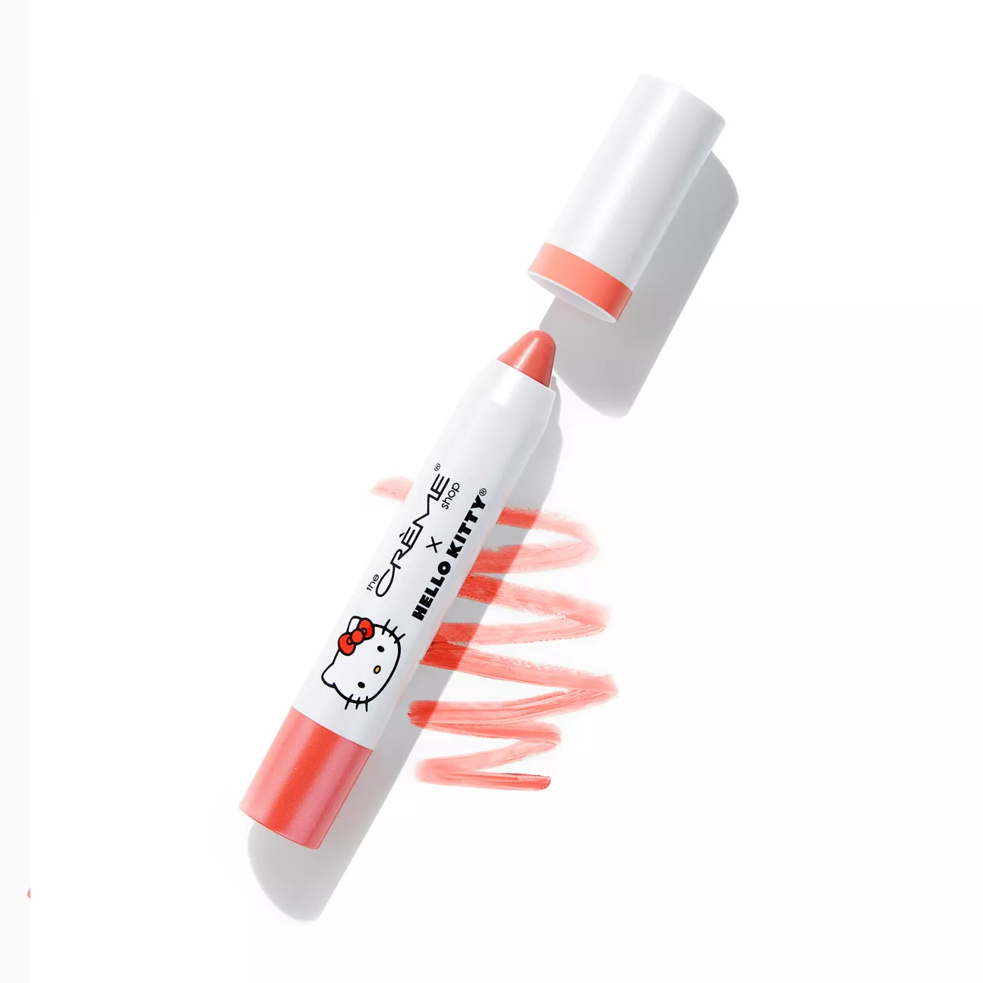 [The Crème Shop] Hello Kitty | Hello Lippy Moisturizing Tinted Lip Balm (Peach Pout)