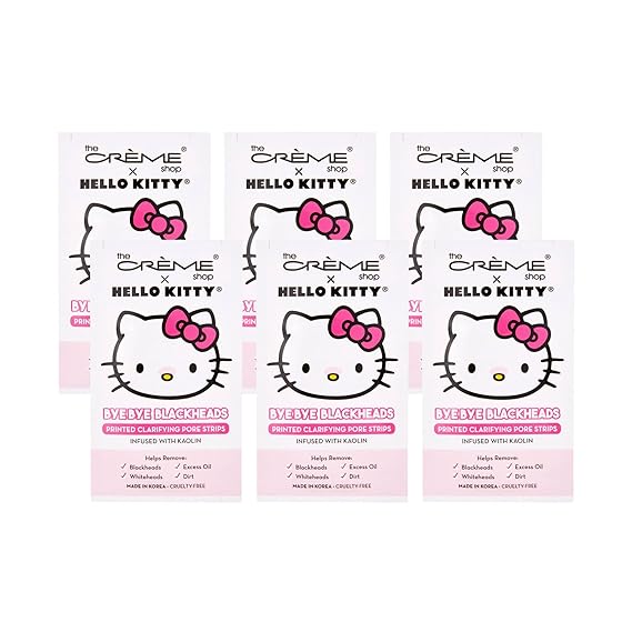 [The Crème Shop] Hello Kitty Bye Bye Blackheads Nose Pore Strips (Set of 6)