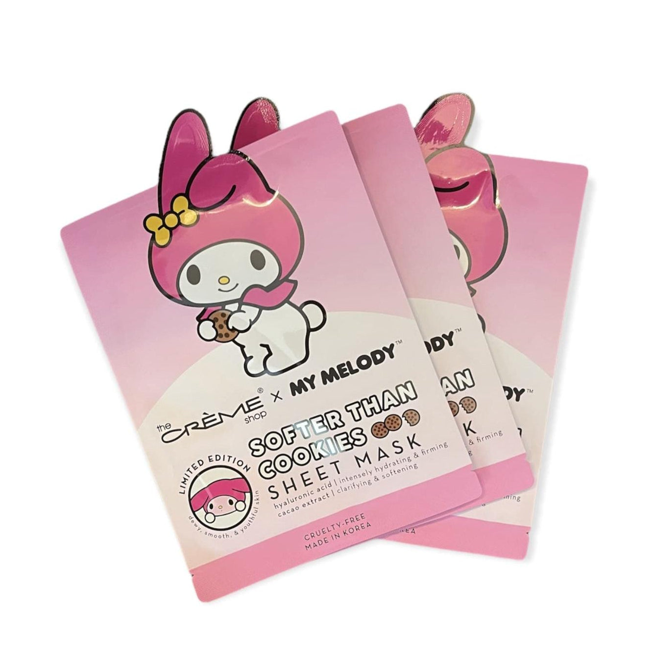 [The Crème Shop] My Melody | Softer Than Cookies Sheet Mask (3 Pack)