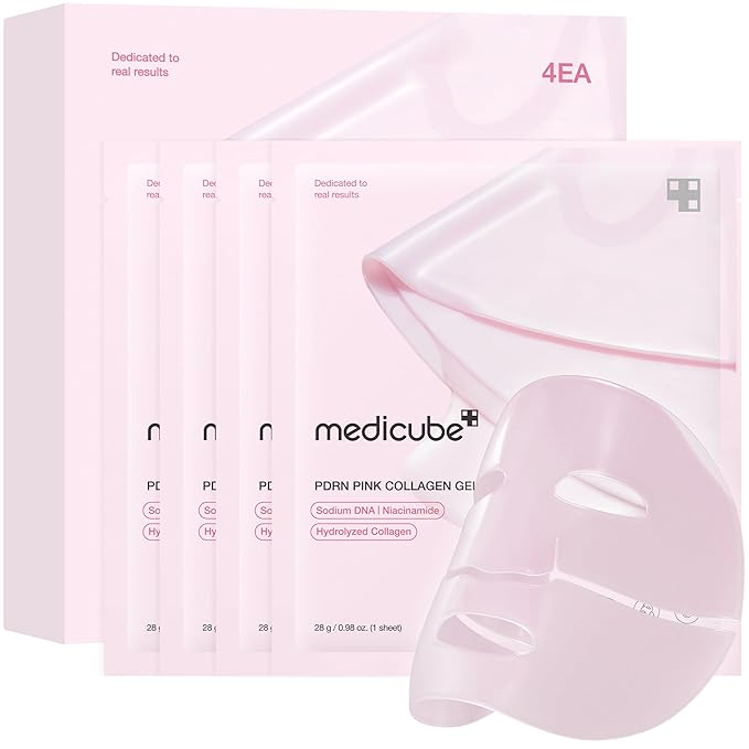 [MEDICUBE] PDRN Pink Collagen Gel Mask 28g * 4ea