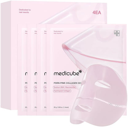 [MEDICUBE] PDRN Pink Collagen Gel Mask 28g * 4ea