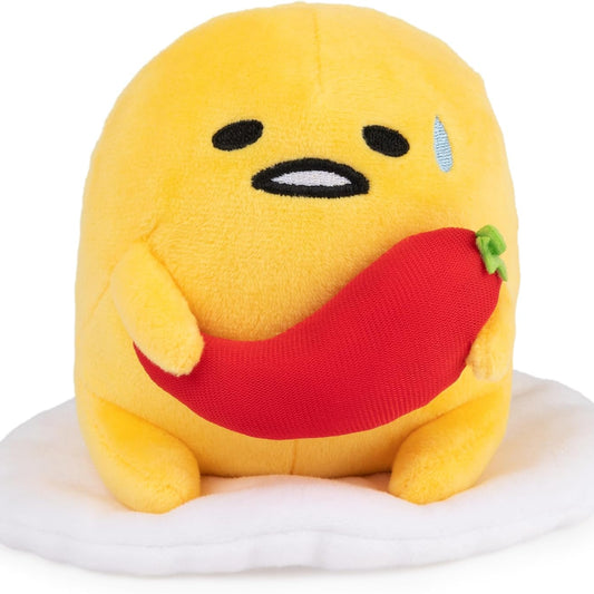 GUND Sanrio Gudetama The Lazy Egg Stuffed Animal, Spicy Gudetama Plush Toy