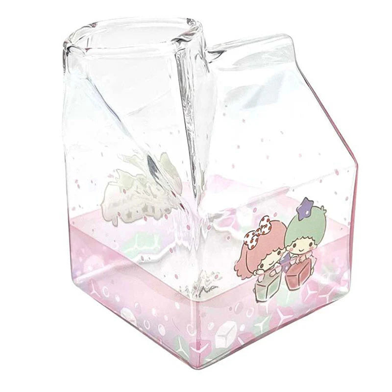 Sanrio Milk Carton Shaped Cup - Little Twin Stars