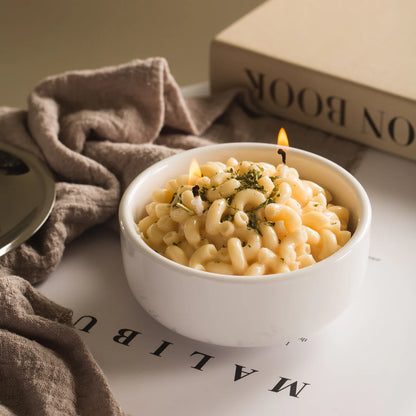 Macaroni & Cheese Pasta Candle