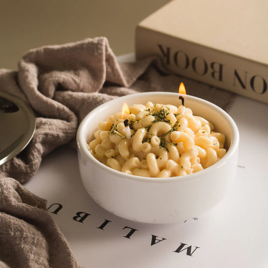 Macaroni & Cheese Pasta Candle