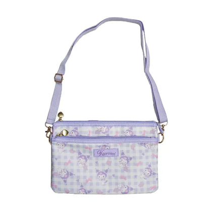 Kuromi Gingham Crossbody Purse