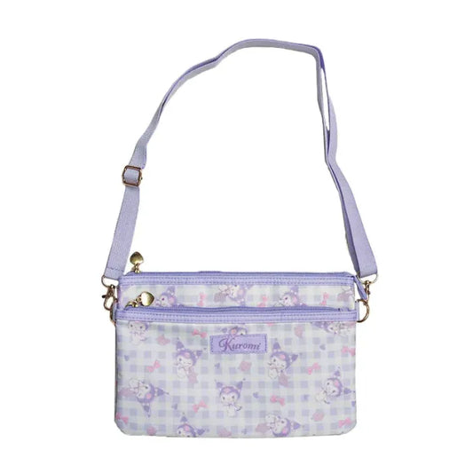 Kuromi Gingham Crossbody Purse