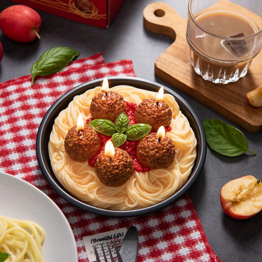 Spaghetti and Meatballs Candle