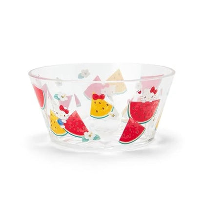 Sanrio Colorful Clear Bowl - Hello Kitty