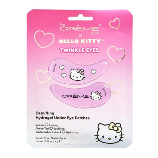 [The Crème Shop] Hello Kitty | Twinkle Eyes Depuffing Hydrogel Under Eye Patches