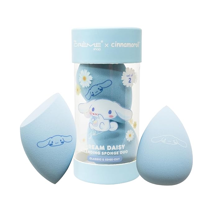[The Crème Shop] Cinnamoroll Edge Cut Blending Sponge Duo